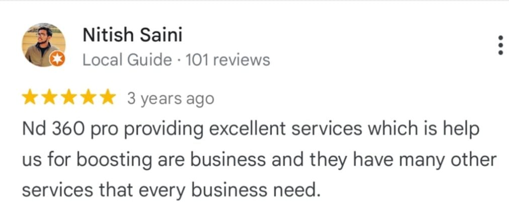 ND 360 Technology Google Reviews